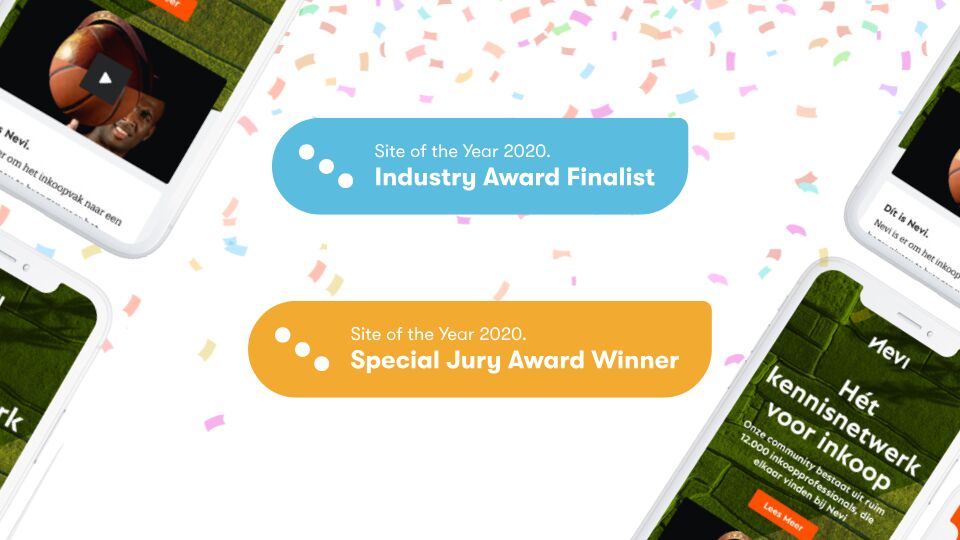 Nevi is door Kentico verkozen als Kentico Site of the Year 2020.