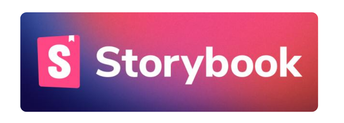 Het logo van Storybook, een krachtig programma om UI elementen te ontwerpen.