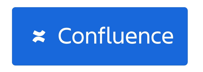 Een blauwe achtergrond met daarop de witte tekst 'Confluence'.