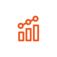 The Kentico icon for a graph.