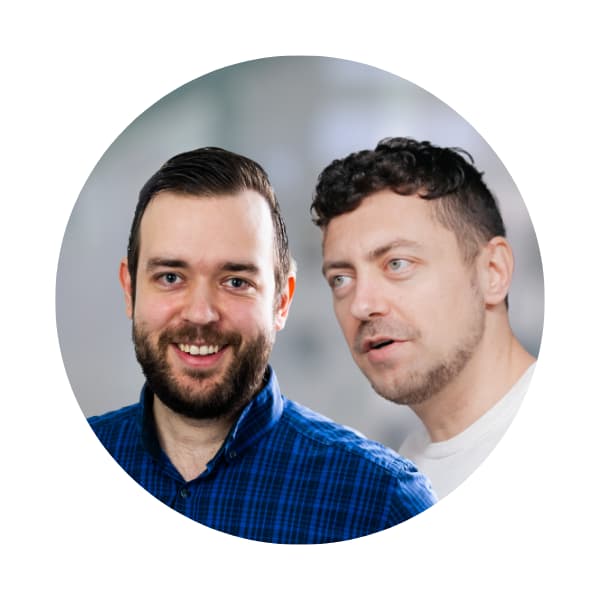 Patrick Lobregt en Michael de Graaff, Testers bij Aviva Solutions.